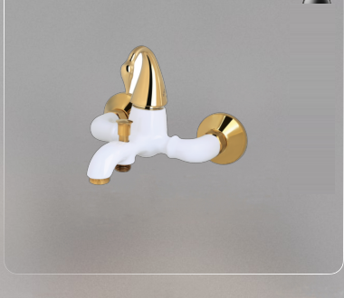 Notryka White & Gold Faucet